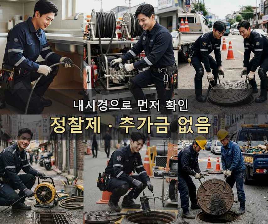 수원시권선구 평동 변기막힘 당일 처리 현장 작업 사진 - 배관해결사