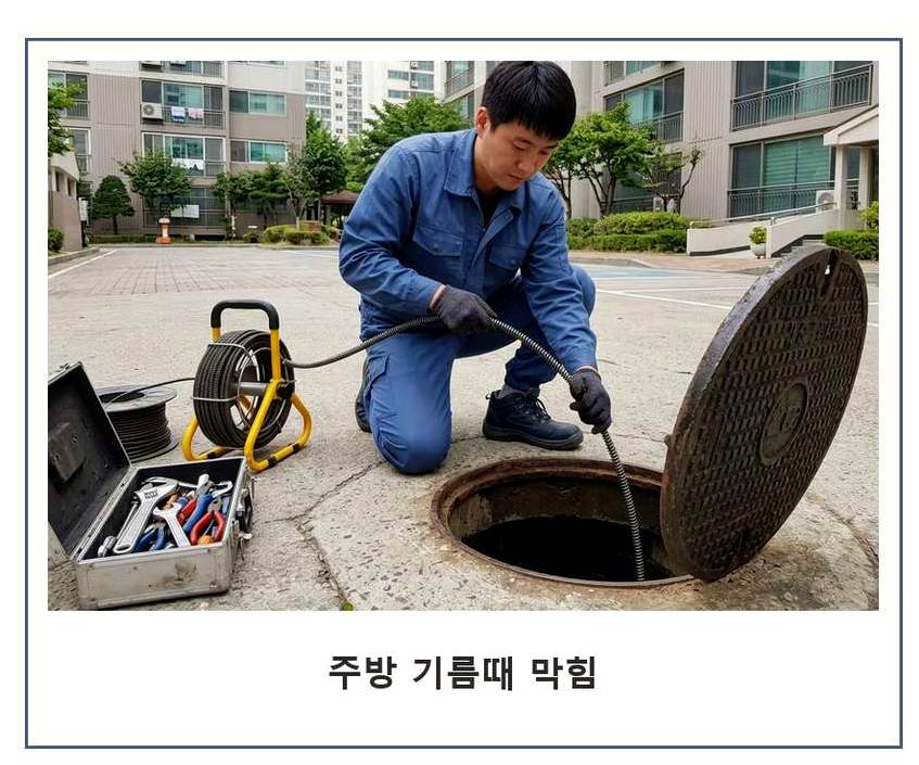 수원시장안구 정자동 하수구막힘 24시 출동 현장 작업 사진 - 배관해결사