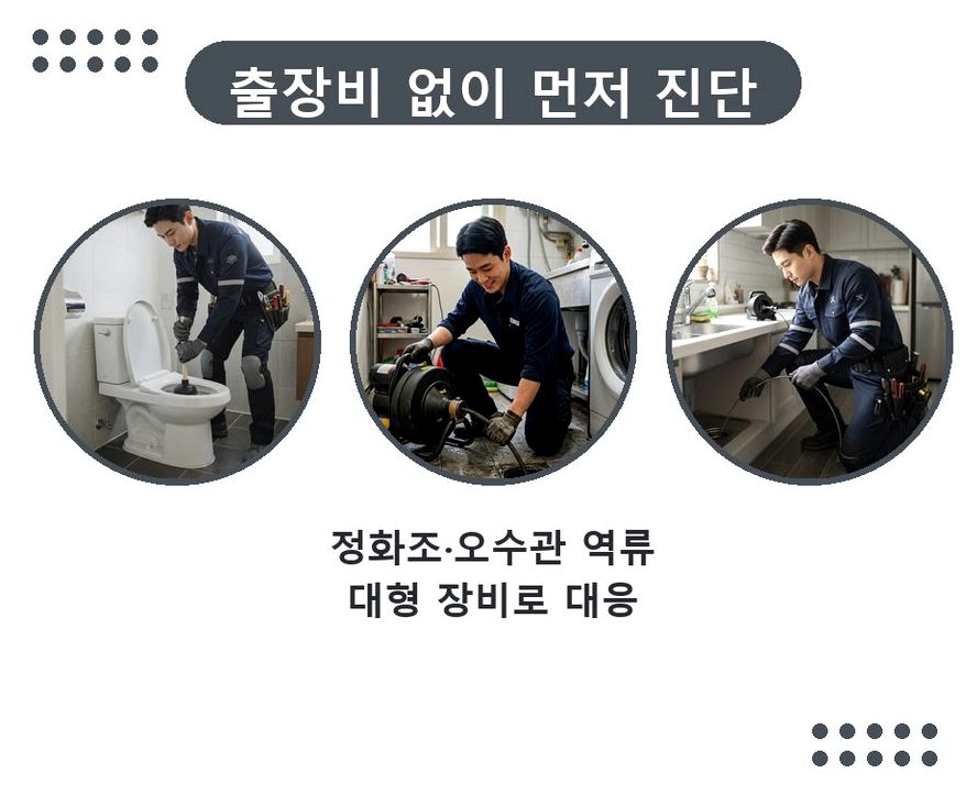 수원시장안구 조원동 변기막힘 가격 안내 현장 작업 사진 - 배관해결사