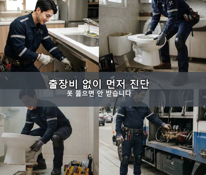 고양시일산동구 식사동 변기막힘 당일 처리 현장 작업 사진 - 배관해결사
