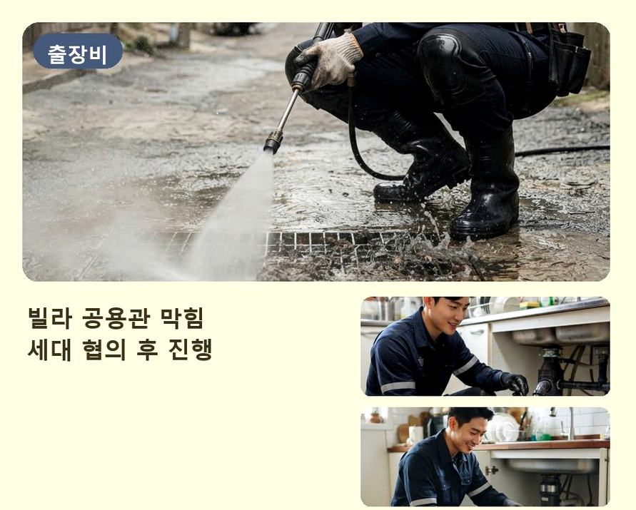 고양시일산동구 식사동 싱크대막힘 출장비 무료 현장 작업 사진 - 배관해결사