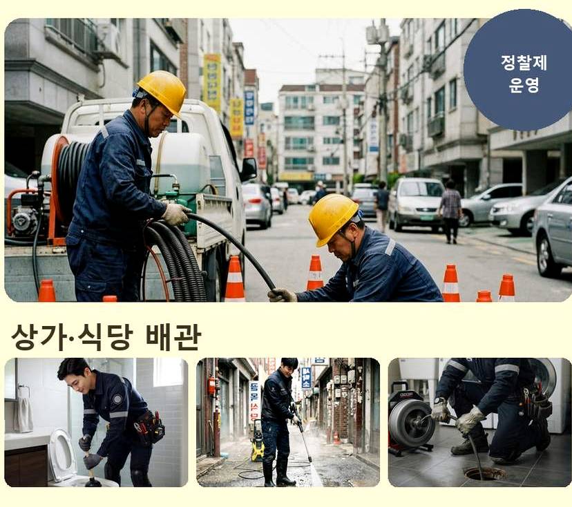 안성시 신건지동 변기막힘 가격 안내 현장 작업 사진 - 배관해결사