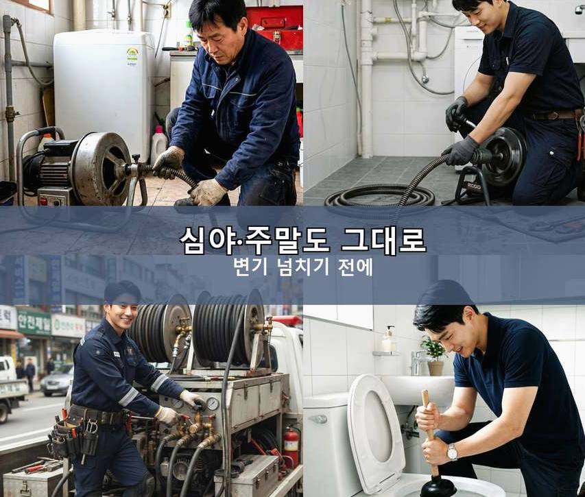 서울 구로구 신도림동 변기막힘 비용 현장 작업 사진 - 배관해결사