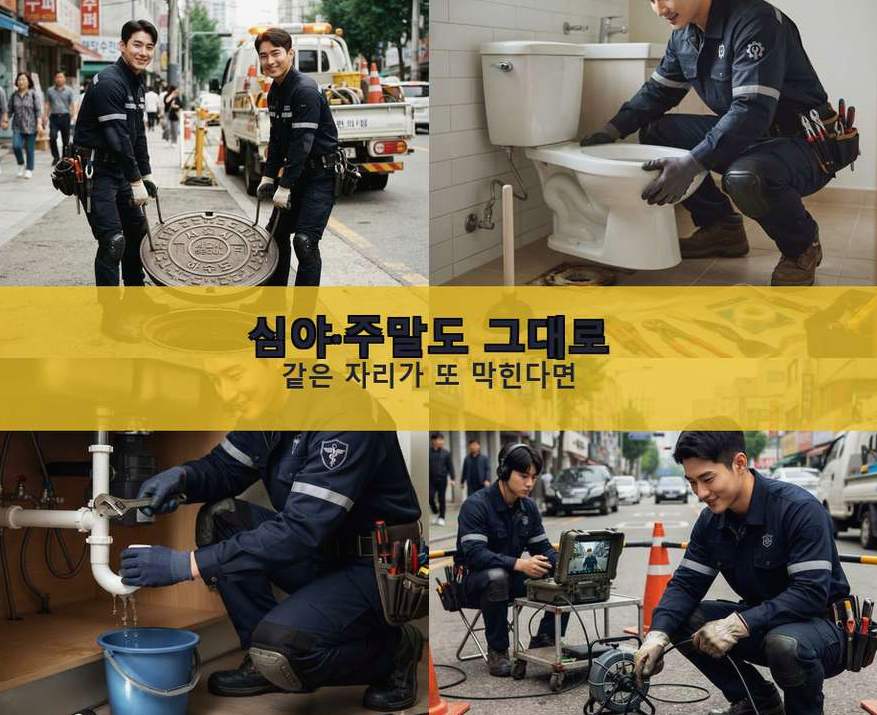 서울 구로구 신도림동 하수구막힘 빠른 해결 현장 작업 사진 - 배관해결사