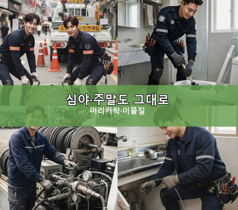 연천군 구미리 고압세척 고압세척·관통 작업 모습