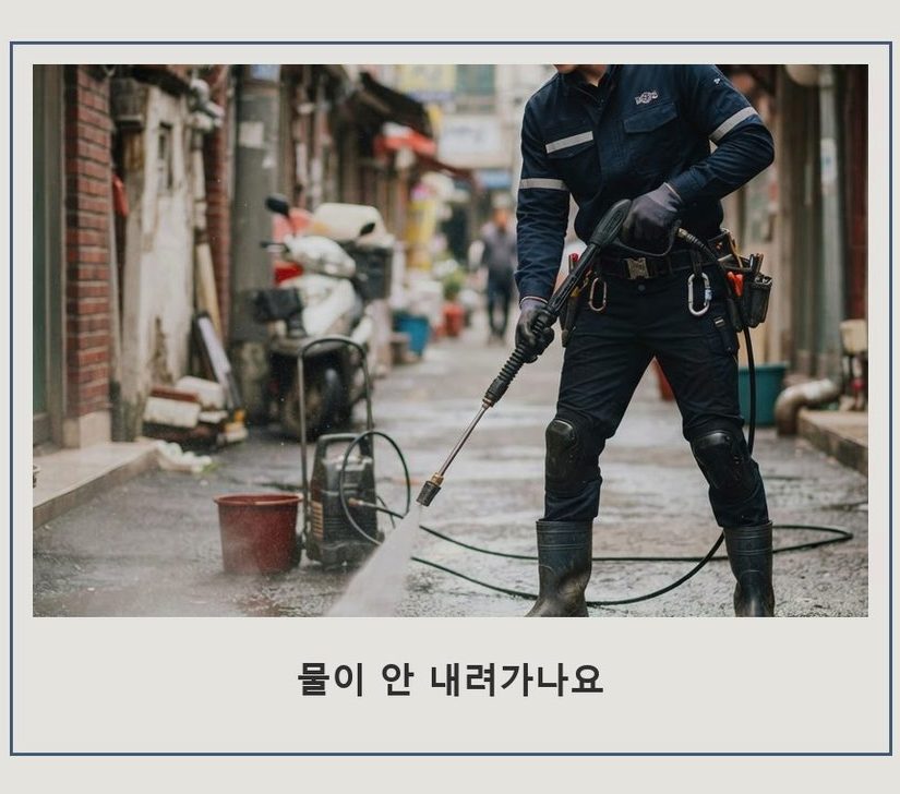 서울 양천구 신월동 하수구 역류 전문 업체 현장 작업 사진 - 배관해결사