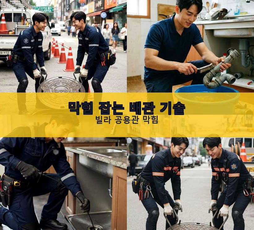안성시 신흥동 변기막힘 비용 현장 작업 사진 - 배관해결사