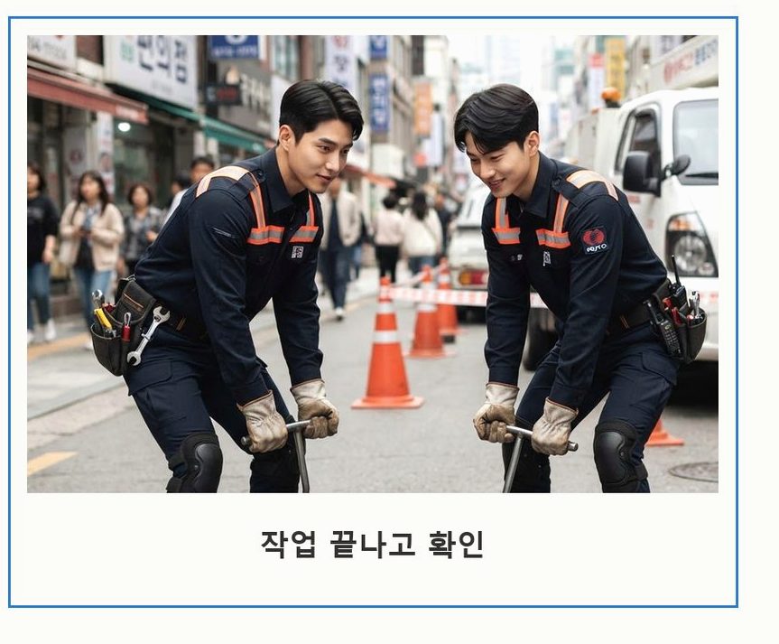 서울 강남구 압구정동 오수관막힘 고압세척·관통 작업 모습