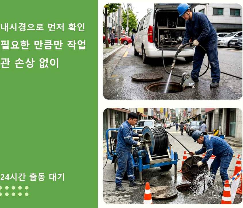 파주시 야동동 싱크대막힘 업체 현장 작업 사진 - 배관해결사