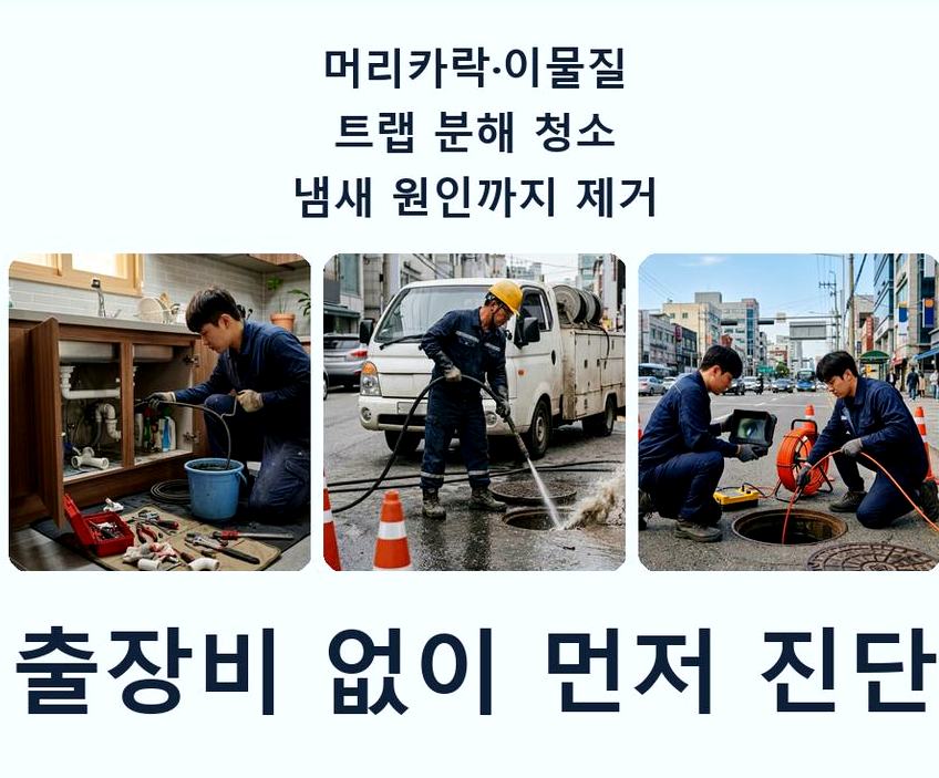 김포시 양곡리 변기막힘 출장비 무료 현장 작업 사진 - 배관해결사