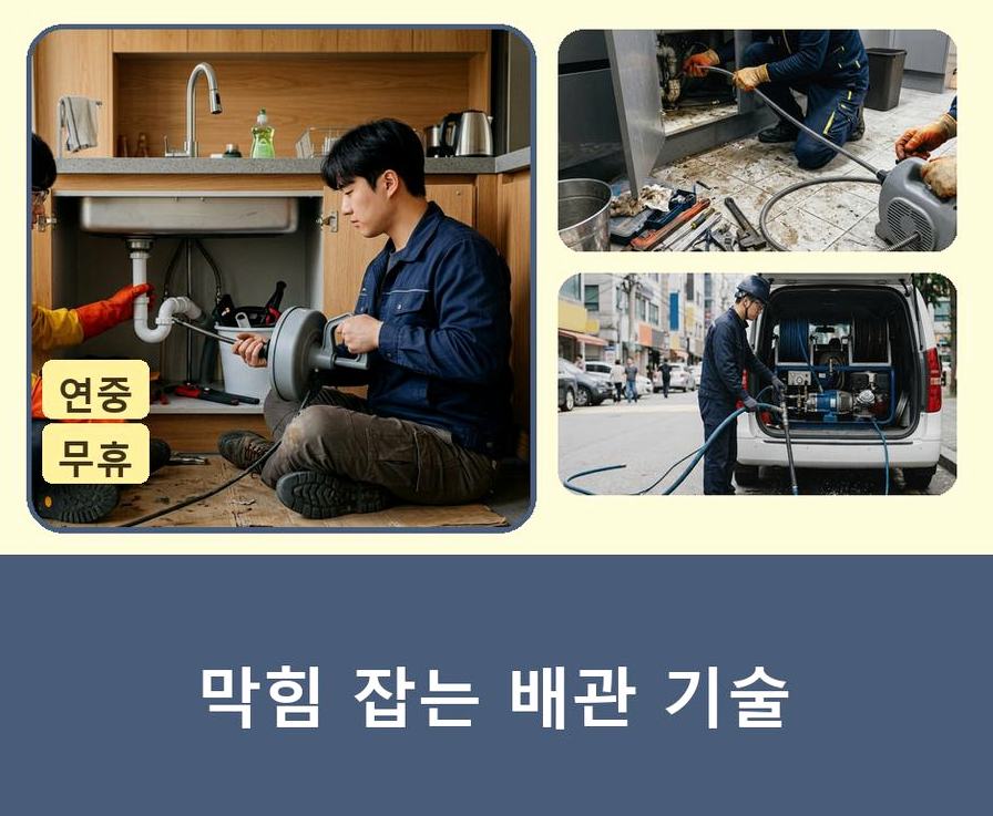 양평군 양서면국수리 배관청소 원인 진단 현장 작업 사진 - 배관해결사