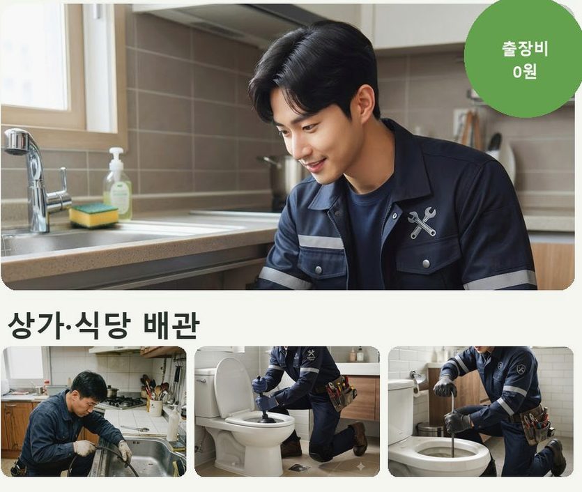 양평군 양서면국수리 세면대막힘 긴급출동 현장 작업 사진 - 배관해결사