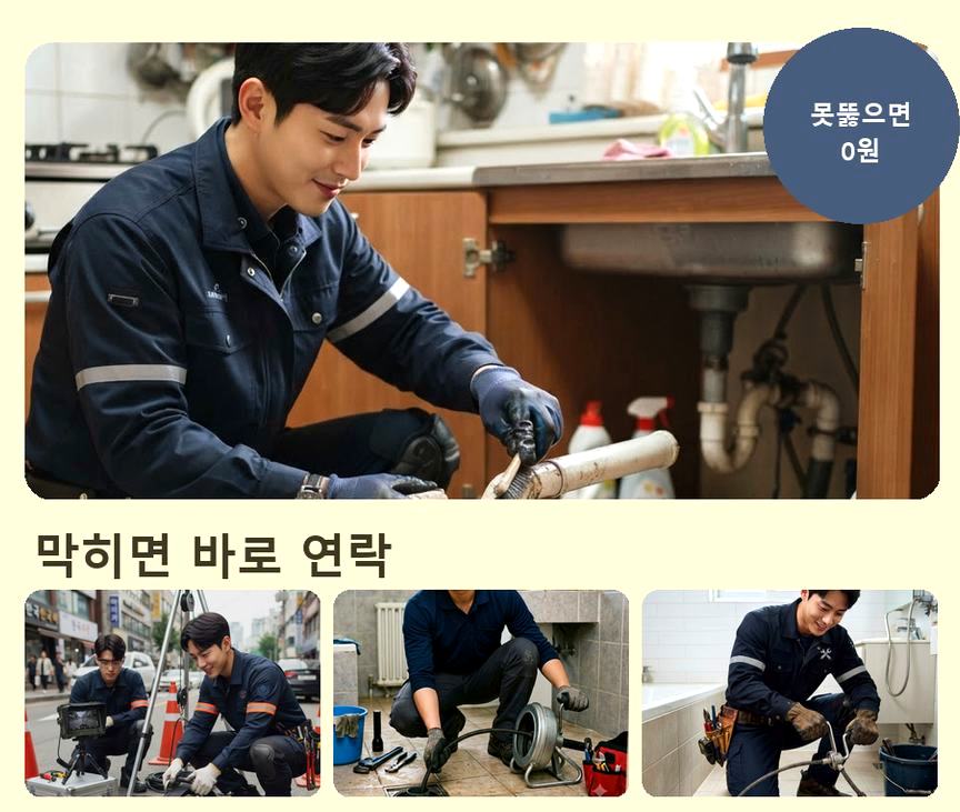 양평군 양서면국수리 세탁기 배수구막힘 긴급출동 현장 작업 사진 - 배관해결사