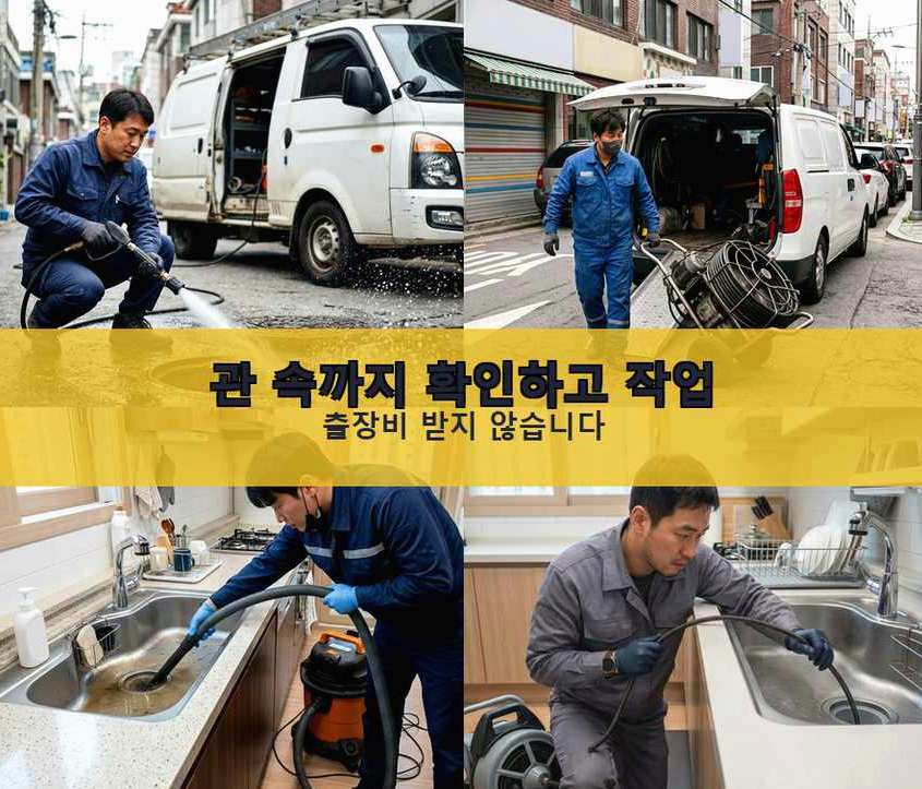 양평군 양서면국수리 욕실 배수구막힘 전문 업체 현장 작업 사진 - 배관해결사