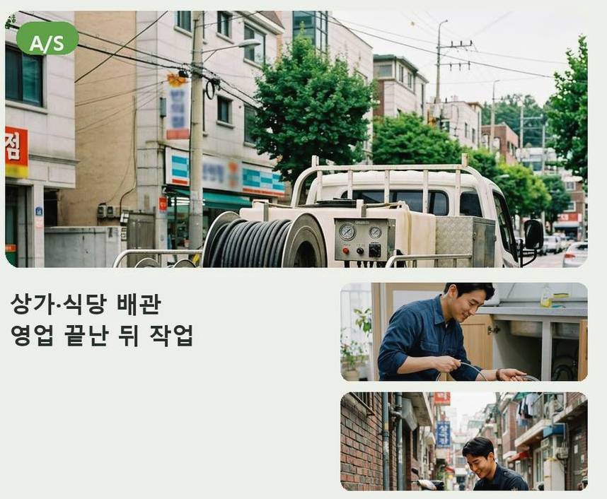 양평군 양서면국수리 하수구 역류 전문 업체 현장 작업 사진 - 배관해결사