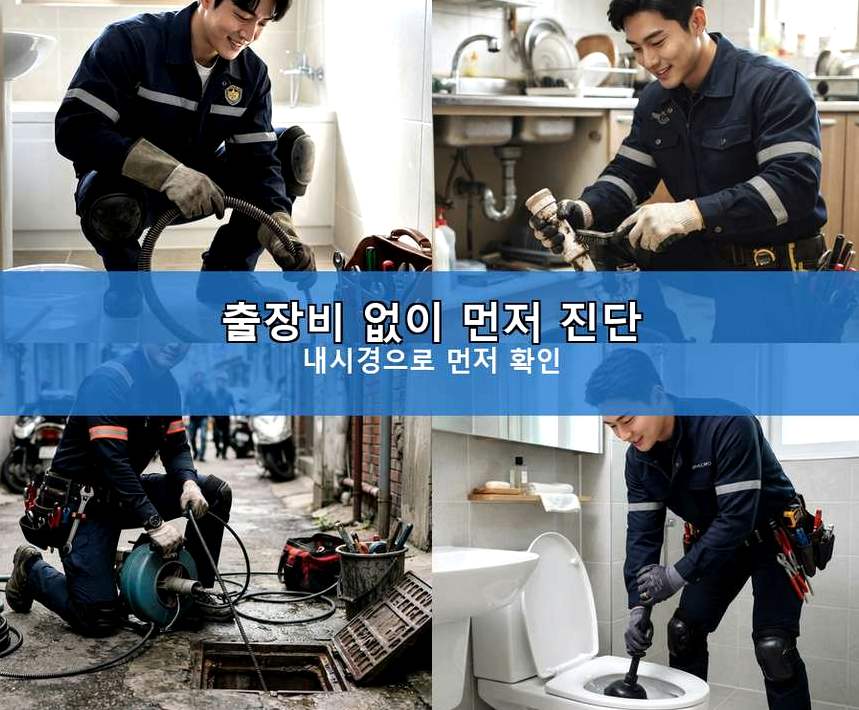 양평군 양평읍공흥리 배관청소 뚫음 현장 작업 사진 - 배관해결사