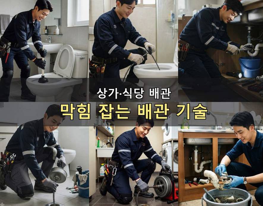 여주시 교동 배수구막힘 긴급출동 현장 작업 사진 - 배관해결사