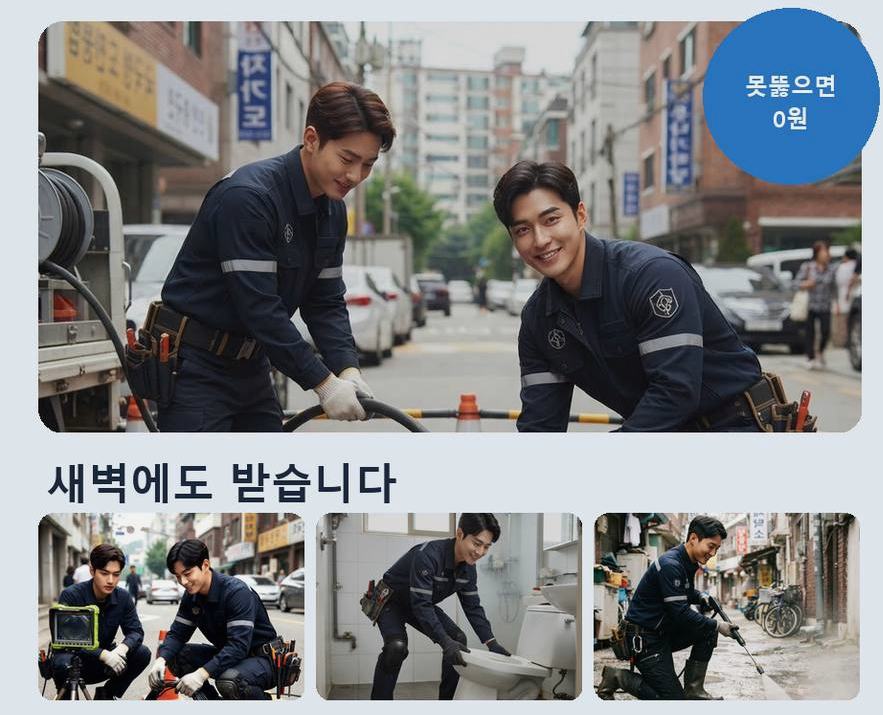 여주시 상동 배수구막힘 긴급출동 현장 작업 사진 - 배관해결사