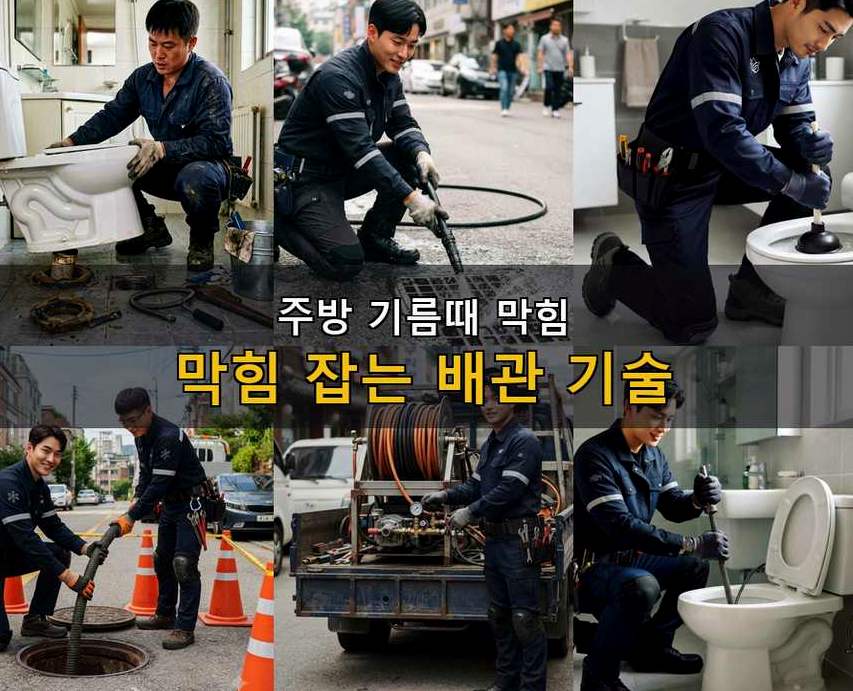 여주시 상동 하수구막힘 전문 업체 현장 작업 사진 - 배관해결사