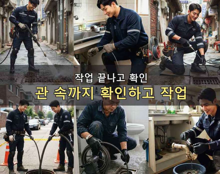 여주시 오금동 싱크대막힘 출장비 무료 현장 작업 사진 - 배관해결사