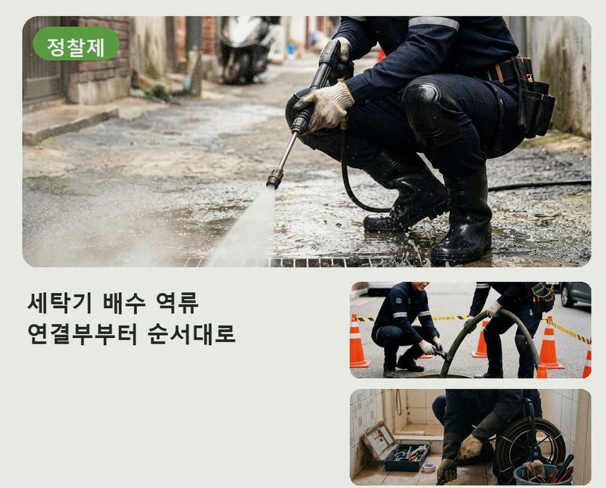 여주시 창동 배수구막힘 원인 진단 현장 작업 사진 - 배관해결사