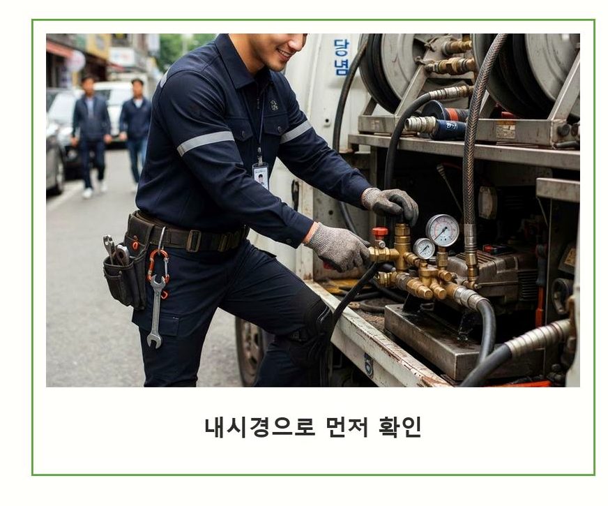 여주시 창동 변기막힘 긴급출동 현장 작업 사진 - 배관해결사