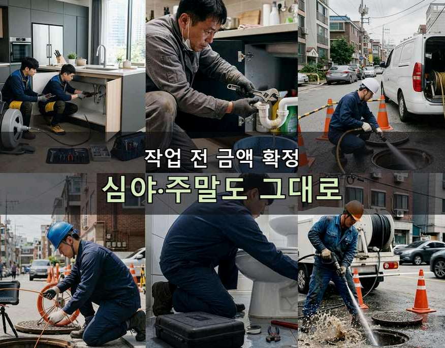 서울 강남구 역삼동 싱크대막힘 빠른 해결 현장 작업 사진 - 배관해결사