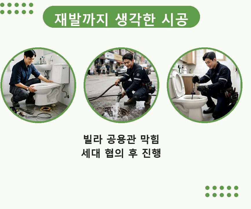 파주시 연다산동 배수구막힘 당일 처리 현장 작업 사진 - 배관해결사