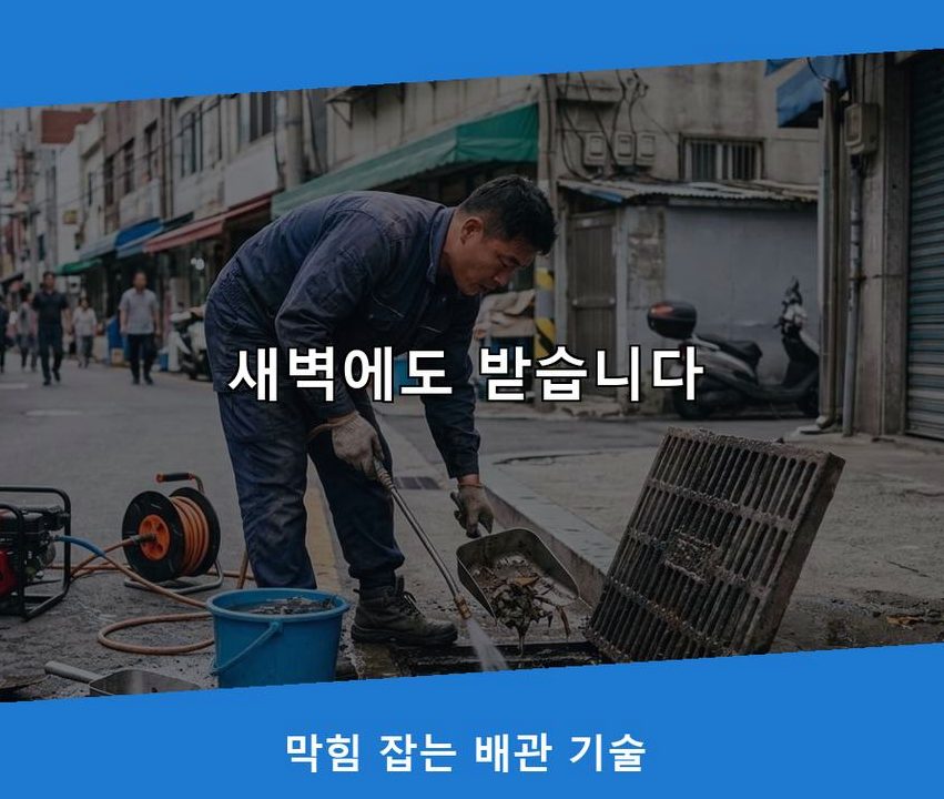 수원시장안구 연무동 배관청소 긴급출동 현장 작업 사진 - 배관해결사