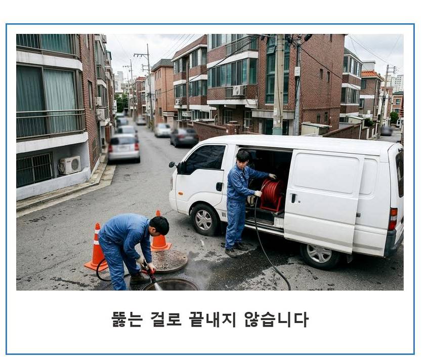 여주시 연양동 배수구막힘 원인 진단 현장 작업 사진 - 배관해결사