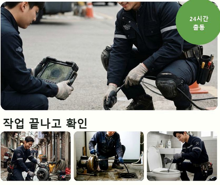 여주시 연양동 싱크대막힘 전문 업체 현장 작업 사진 - 배관해결사