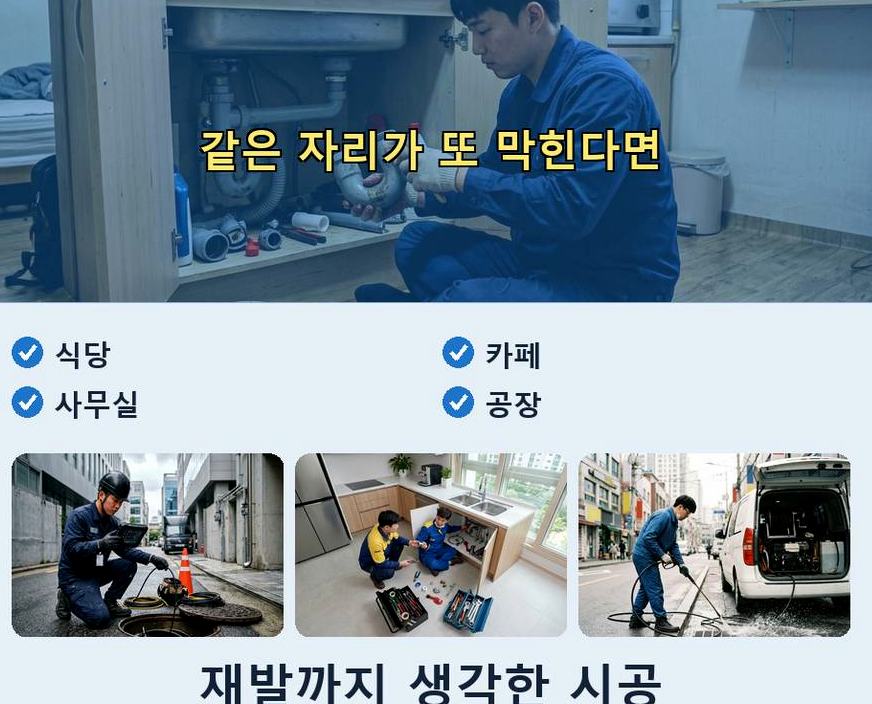 연천군 연천읍고문리 변기막힘 가격 안내 현장 작업 사진 - 배관해결사