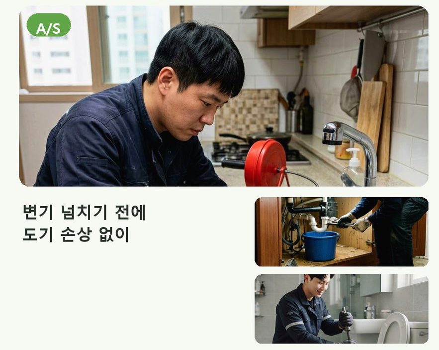 연천군 연천읍고문리 하수구 역류 빠른 해결 현장 작업 사진 - 배관해결사