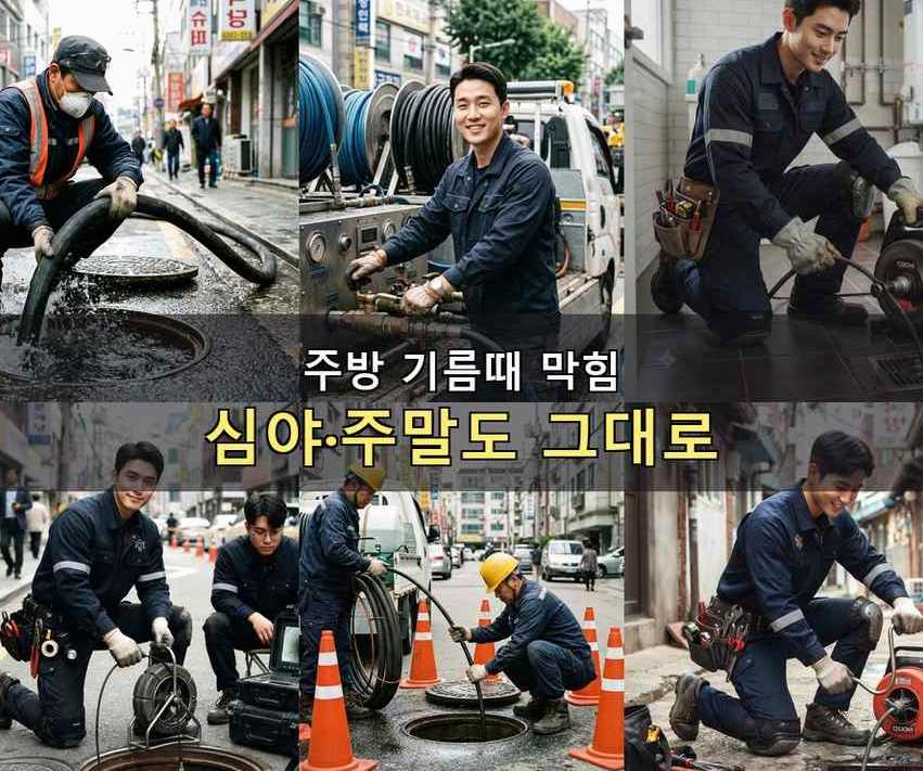 수원시장안구 영화동 배관청소 당일 처리 현장 작업 사진 - 배관해결사