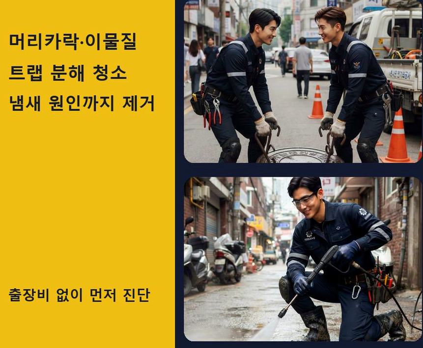 수원시장안구 영화동 변기막힘 뚫음 현장 작업 사진 - 배관해결사