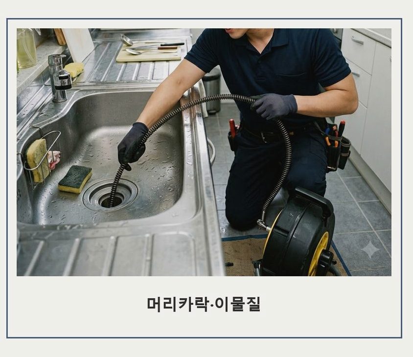 양주시 옥정동 배수구막힘 당일 처리 현장 작업 사진 - 배관해결사