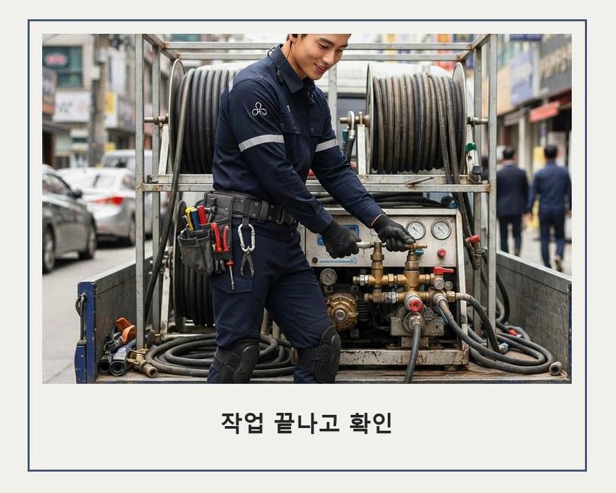양주시 옥정동 하수구막힘 출장비 무료 현장 작업 사진 - 배관해결사