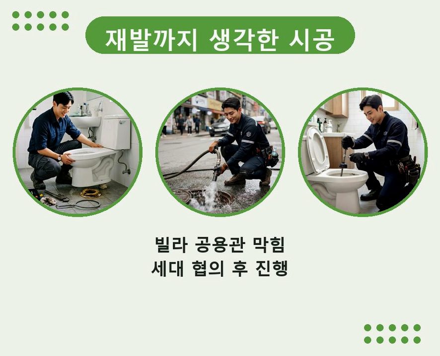 서울 구로구 온수동 오수관막힘 24시 출동 현장 작업 사진 - 배관해결사