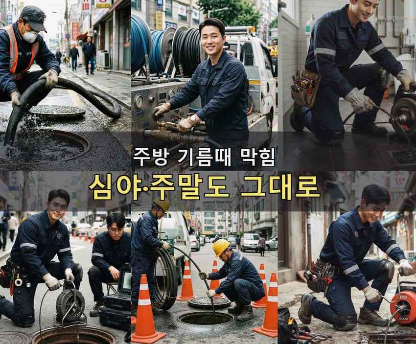 연천군 왕징면노동 세탁기 배수구막힘 원인 진단 현장 작업 사진 - 배관해결사