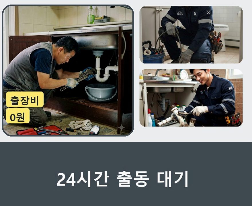 연천군 왕징면노동 오수관막힘 전문 업체 현장 작업 사진 - 배관해결사