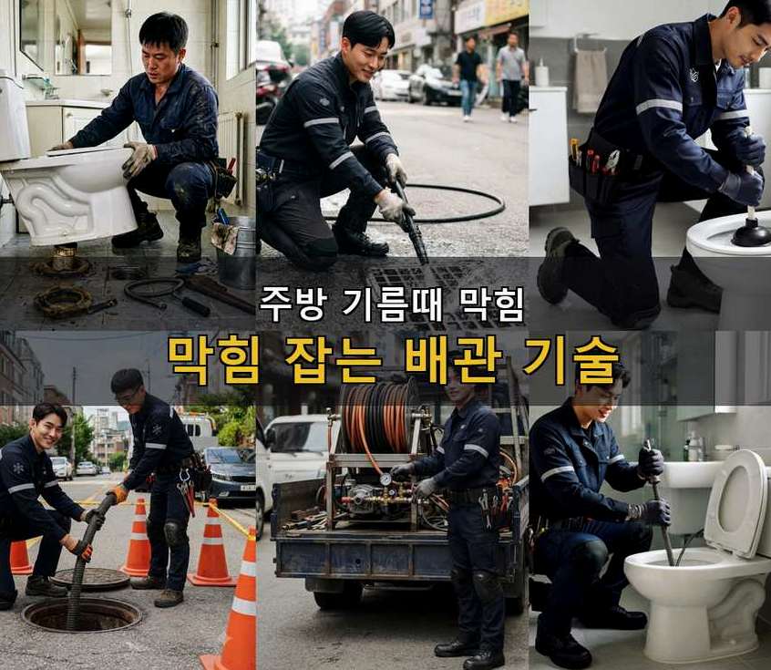 연천군 왕징면노동 화장실 하수구막힘 전문 업체 현장 작업 사진 - 배관해결사