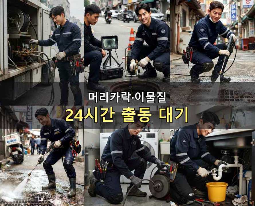 서울 성동구 용답동 변기막힘 가격 안내 현장 작업 사진 - 배관해결사