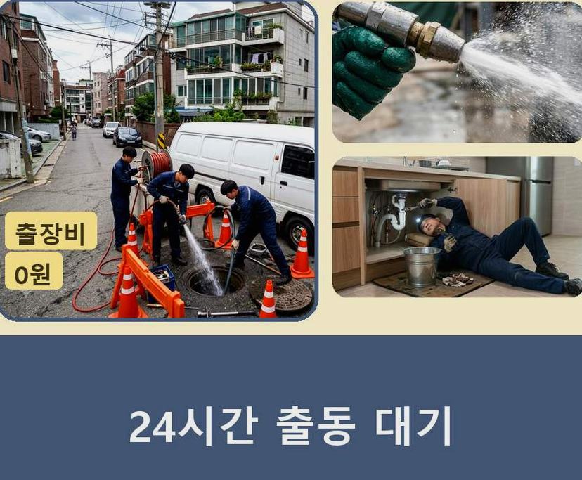 서울 성동구 용답동 싱크대막힘 빠른 해결 현장 작업 사진 - 배관해결사