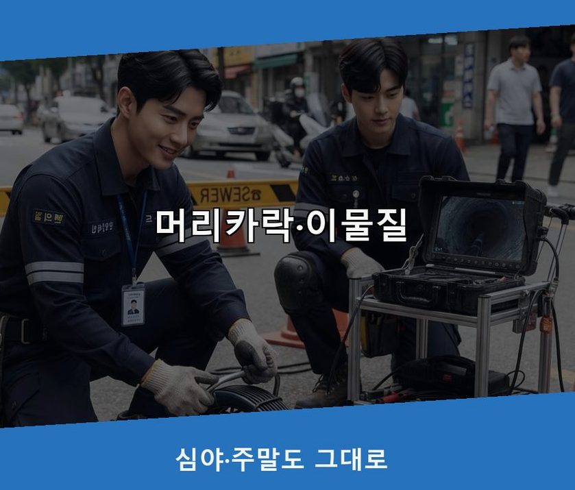 양평군 용문면광탄리 변기막힘 원인 진단 현장 작업 사진 - 배관해결사