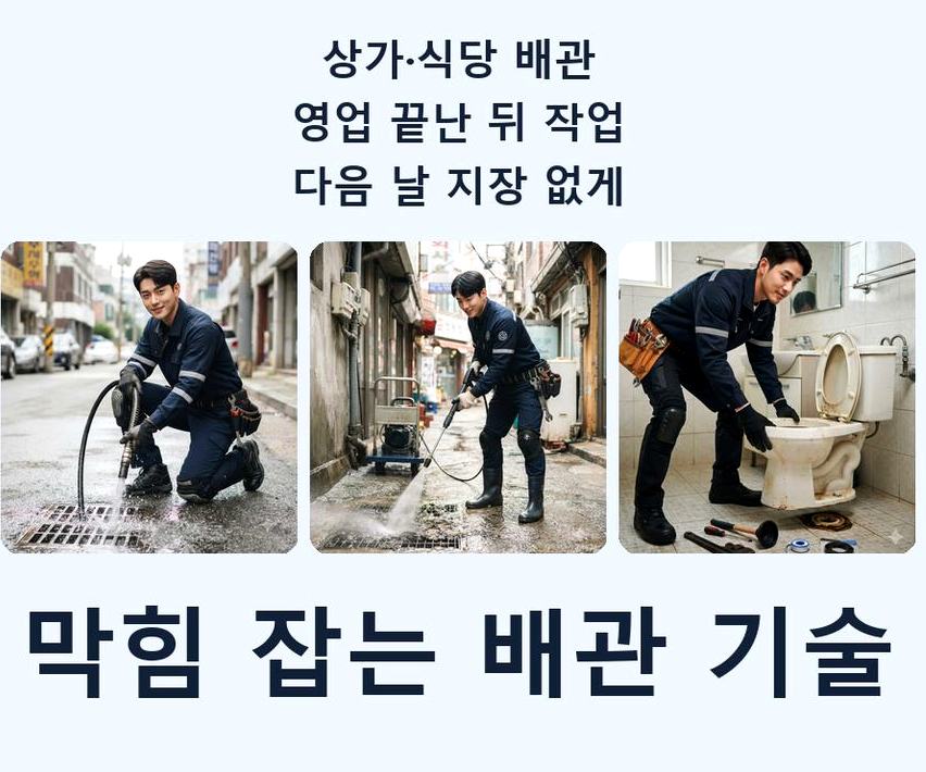 양평군 용문면광탄리 하수구막힘 전문 업체 현장 작업 사진 - 배관해결사