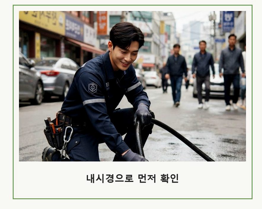 여주시 월송동 변기막힘 뚫음 현장 작업 사진 - 배관해결사