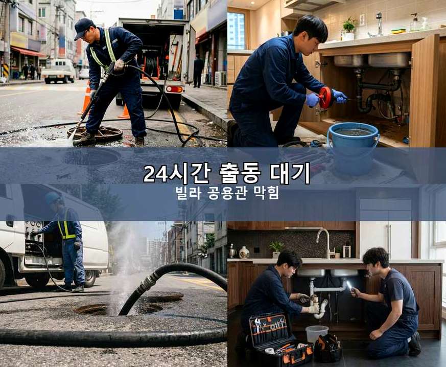 양주시 유양동 하수구막힘 빠른 해결 현장 작업 사진 - 배관해결사