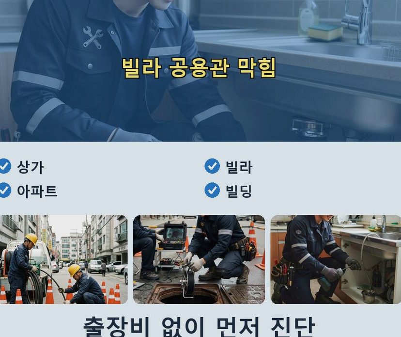 서울 강남구 율현동 하수구막힘 전문 업체 현장 작업 사진 - 배관해결사