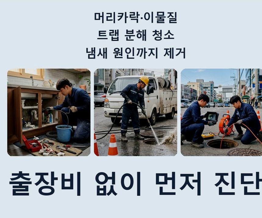 양주시 은현면도하리 변기막힘 당일 처리 현장 작업 사진 - 배관해결사