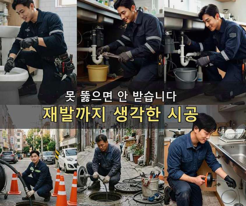 양주시 은현면도하리 하수구막힘 24시 출동 현장 작업 사진 - 배관해결사